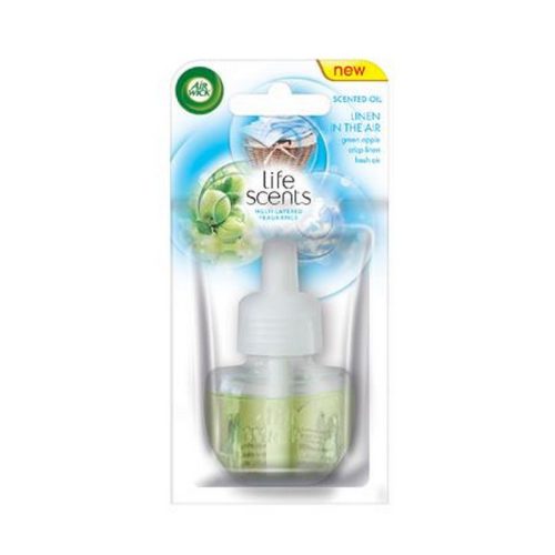 Illatosító készülék utántöltő, elektromos, 19 ml, AIR WICK "Life scents", frissen mosott r...