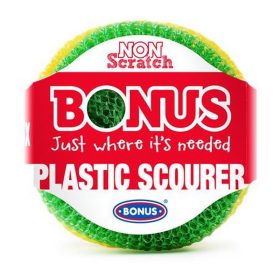 Műanyag súroló, 3 db, BONUS, vegyes színek