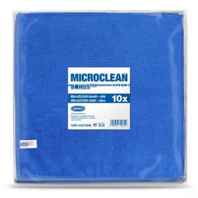   Törlőkendő, univerzális, 10 db, 32x32 cm, BONUS "MicroCLEAN", kék