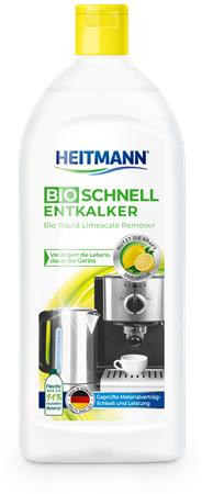 Vízkőoldó folyadék, háztartási gépekhez, 250 ml, HEITMANN "Bio"