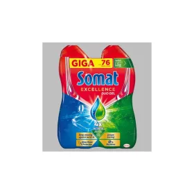   Mosogatógép mosogatógél, duo, 2x684 ml, SOMAT "Excellence Grease Cutting"