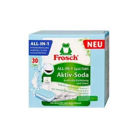   Mosogatógép tabletta, 30 db, FROSCH "All-in-1", aktív szóda