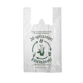   Ingvállas tasak, lebomló, 30x50x0,15 cm "Jó egészséget Földünknek"