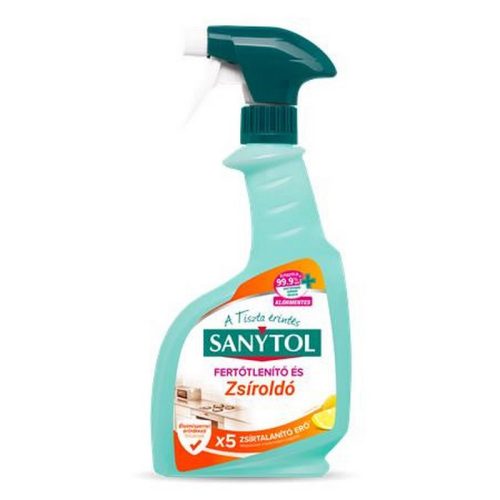 Konyhai fertőtlenítő- és zsíroldó spray, 500 ml, SANYTOL