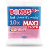   Törlőkendő, univerzális, 10 db, BONUS "Professional Maxi", pink