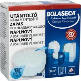   Páramentesítő utántöltő tabletta, 450 g, BOLASECA, neutrál