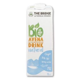 Növényi ital, bio, dobozos, 1 l, THE BRIDGE, zab