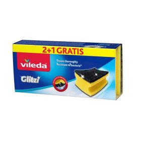   Súrolószivacs, 2+1 db, antibakteriális, VILEDA "Glitzi"