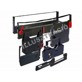   Festékszalag 13 mm-es két orsós írógéphez, VICTORIA TECHNOLOGY GR 1, fekete-piros