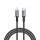 USB kábel, USB-C - Lightning (Apple), 1,2m, VERBATIM, fekete