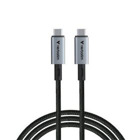 USB kábel, USB-C - USB-C, 1,2 m, 240W, VERBATIM, fekete