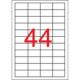 Etikett, univerzális, 48,5x25,4 mm, eltávolítható, APLI, 4400 etikett/csomag