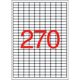 Etikett, univerzális, 17,8x10 mm, eltávolítható, kerekített sarkú, APLI, 6750 etikett/csom...
