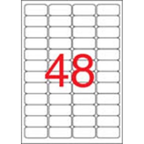 Etikett, 45,7x21,2 mm, biztonsági, kerekített sarkú, APLI, 480 etikett/csomag