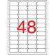 Etikett, 45,7x21,2 mm, biztonsági, kerekített sarkú, APLI, 480 etikett/csomag