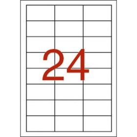   Etikett, 64,6x33,8 mm, poliészter, időjárásálló, fehér, APLI, 480 etikett/csomag