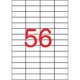 Etikett, univerzális, 52,5x21,2 mm, APLI, 5600 etikett/csomag