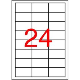   Etikett, 64,6x33,8 mm, poliészter, időjárásálló, fehér, APLI, 2400 etikett/csomag