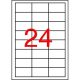 Etikett, 64,6x33,8 mm, poliészter, időjárásálló, fehér, APLI, 2400 etikett/csomag