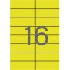   Etikett, 105x37 mm, színes, APLI, sárga, 1600 etikett/csomag