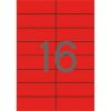   Etikett, 105x37 mm, színes, APLI, piros, 1600 etikett/csomag
