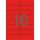 Etikett, 105x37 mm, színes, APLI, piros, 1600 etikett/csomag