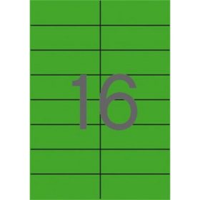 Etikett, 105x37 mm, színes, APLI, zöld 1600 etikett/csomag