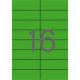 Etikett, 105x37 mm, színes, APLI, zöld 1600 etikett/csomag