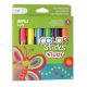 Tempera kréta készlet, APLI Kids "Color Sticks Fluor", 6  fluoreszkáló szín