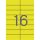 Etikett, 105x37 mm, színes, APLI, sárga, 320 etikett/csomag