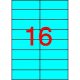 Etikett, 105x37 mm, színes, APLI, kék, 320 etikett/csomag