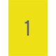 Etikett, 210x297 mm, színes, APLI, sárga, 20 etikett/csomag