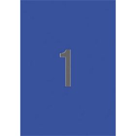 Etikett, 210x297 mm, színes, APLI, kék, 20 etikett/csomag