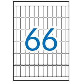   Etikett, 12x30 mm, kerekített sarkú, A5 hordozón, APLI, 990 etikett/csomag