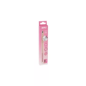   Töltőceruza, HB, hatszögletű, csereheggyel, APLI "Infinite", pink