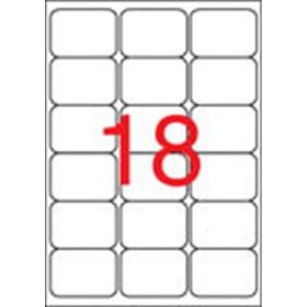   Etikett, univerzális, 63,5x46,6 mm, kerekített sarkú, APLI, 1800 etikett/csomag