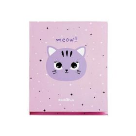   Cicás jegyzetfüzet, öntapadós kiegészítőkkel, APLI Back2Fun, rózsaszín