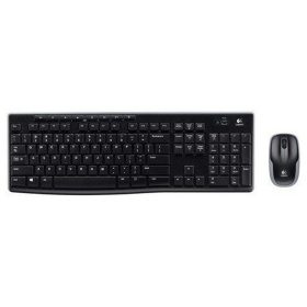   Egér- és billentyűzet készlet, vezeték nélküli, USB, HUN, LOGITECH "MK270", fekete