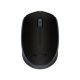 Egér, vezeték nélküli, optikai, közepes méret, USB, LOGITECH "M171", fekete