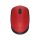 Egér, vezeték nélküli, optikai, közepes méret, USB, LOGITECH "M171", piros