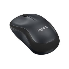   Egér, vezeték nélküli, optikai, USB, LOGITECH, "M220 Silent", fekete