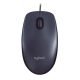Egér, vezetékes, optikai, normál méret, USB, LOGITECH "M90", sötétszürke