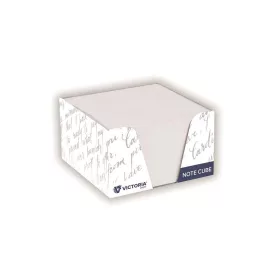 Kockatömb adagolóval, 85x85x50 mm, VICTORIA OFFICE