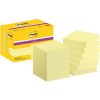   Öntapadó jegyzettömb csomag, 48x48 mm, 12x90 lap, 3M POSTIT "Super Sticky", sárga