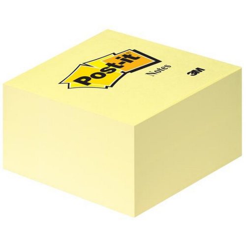 Öntapadó jegyzettömb, 76x76 mm, 450 lap, 3M POSTIT, sárga