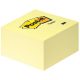 Öntapadó jegyzettömb, 76x76 mm, 450 lap, 3M POSTIT, sárga