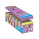 Öntapadó jegyzettömb csomag, 76x76 mm, 24x90 lap, 3M POSTIT "Super Sticky", vegyes