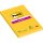 Öntapadó jegyzettömb, 102x152 mm, 90 lap, vonalas, 3M POSTIT "Super Sticky", sárga