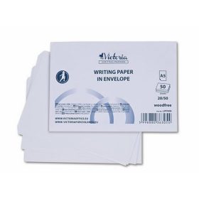   Írólap, famentes, A5, 20/50, VICTORIA PAPER "Borítékos" 60g