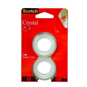   Ragasztószalag, 19 mm x 7,5 m, 3M SCOTCH "Crystal"